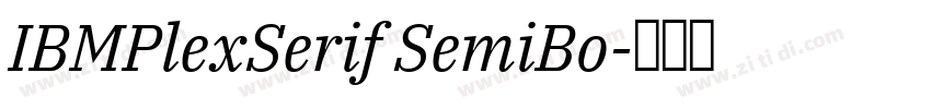IBMPlexSerif SemiBo字体转换